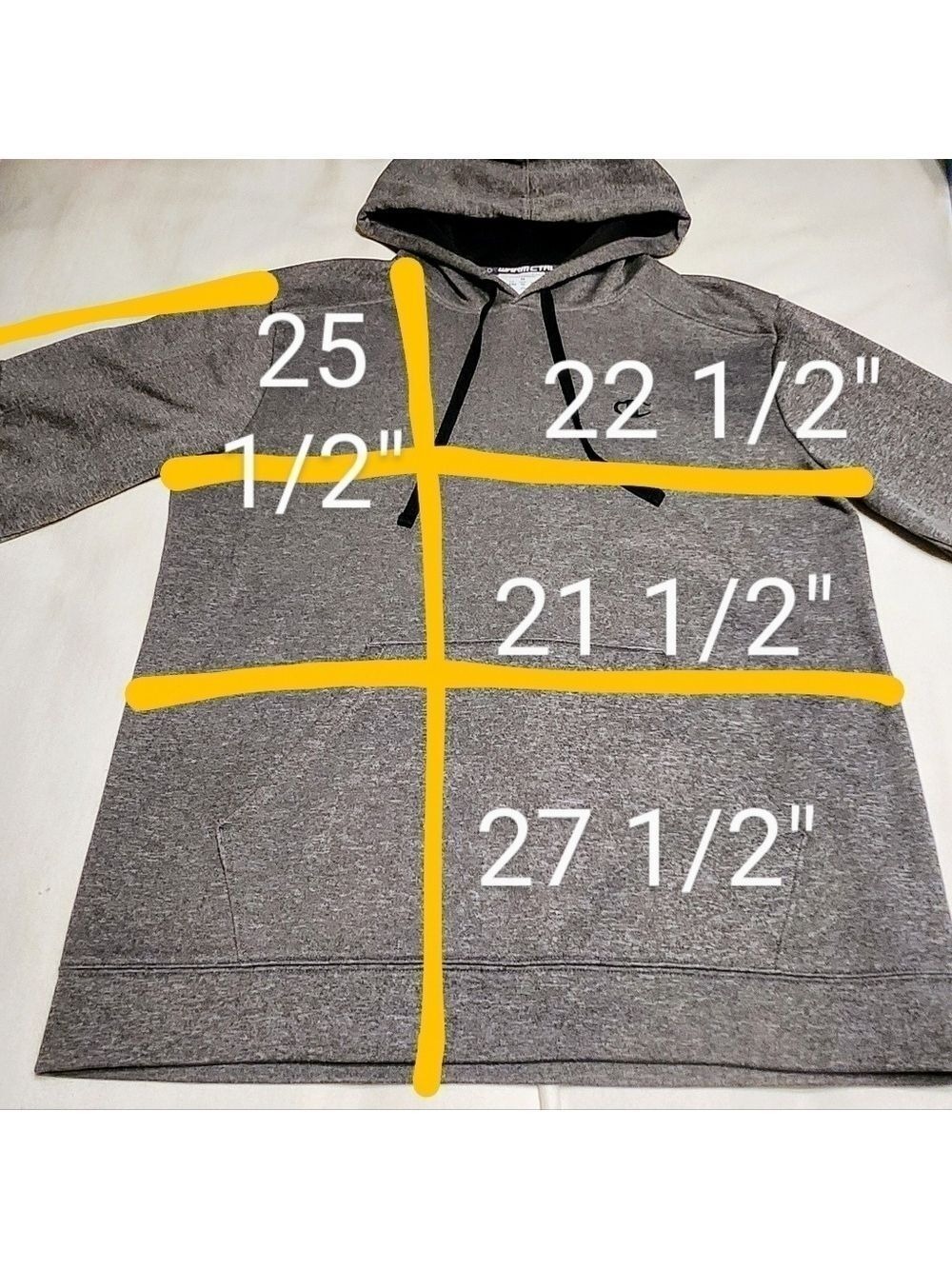 Champion Men's Hoodie Sweatshirt Heather Gray Medium - Picture 10 of 10